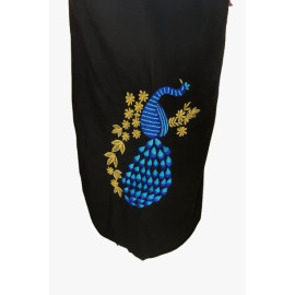 Men’s Morni Embroidery Chadra Black (2.5 mtrs)