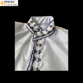 Kids Embroidery  chola set for girls with dupatta and pajami (sky Blue)