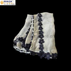 Kids Embroidery  chola set for girls with dupatta and pajami (sky Blue)