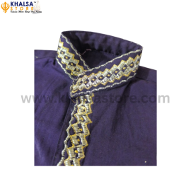 Kids Embroidery  chola set for girls with dupatta and pajami  (akali Blue)