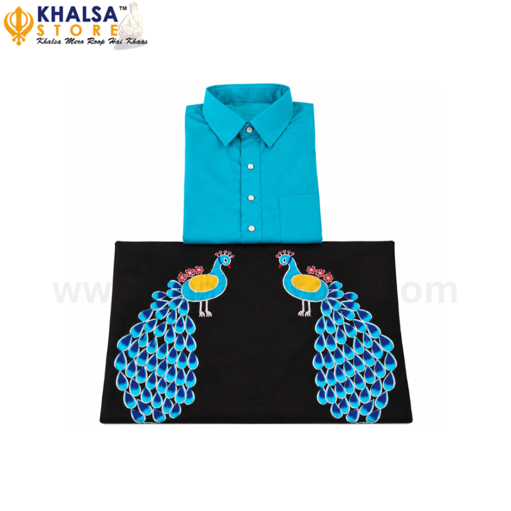 Men’s Double Morni Embroidery kurta Chadra set (2.5 mtrs)