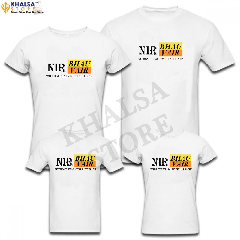 Punjabi Family T-Shirt -Nirbhau Nirvair