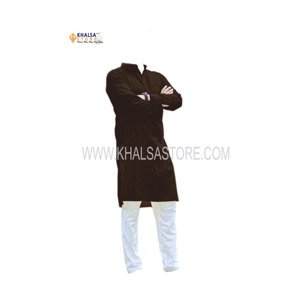 Punjabi boy best sale black kurta pajama