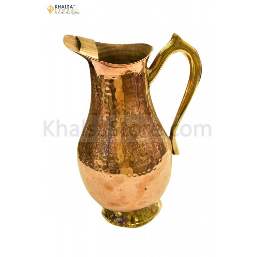 Jug Copper With brass handle  1.25lt