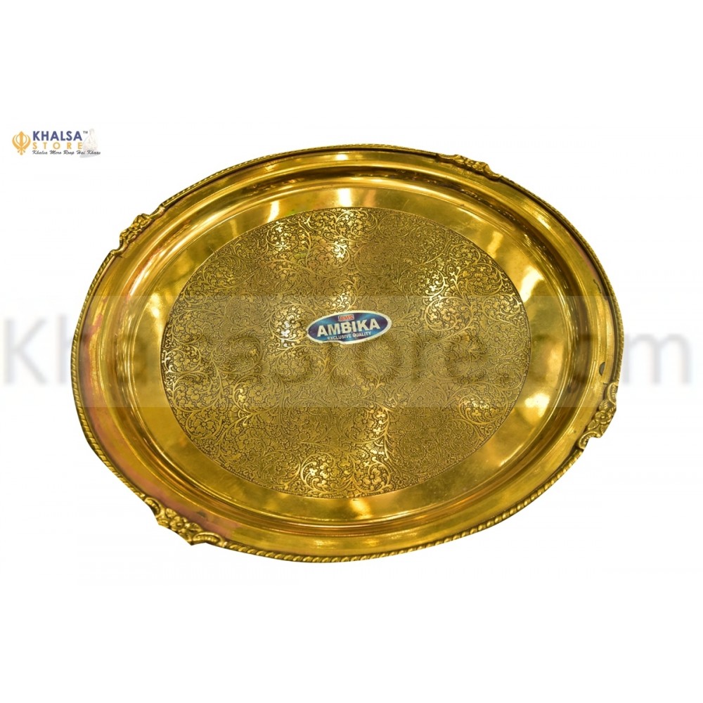 Plate brass  30 cm